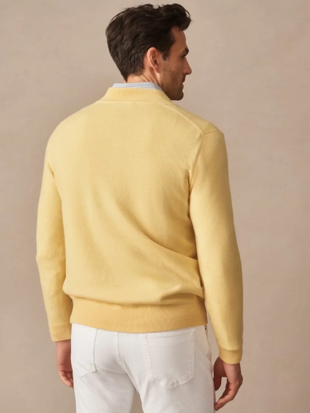 J McLaughlin Twain Cashmere 1/4 Zip - Yellow NEW